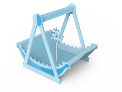 Joli plateau <span class=keywords><strong>de</strong></span> rangement en bois bleu/rose pour peinture bateau <span class=keywords><strong>pirate</strong></span> pour bébé Vente en gros plateau <span class=keywords><strong>de</strong></span> rangement en MDF pour bébé avec certificat <span class=keywords><strong>SABRE</strong></span> - Product Image 4