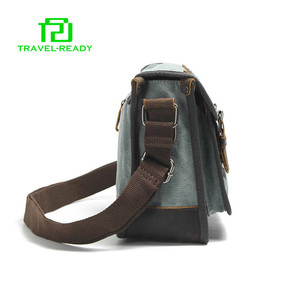 Nuevo modelo estilo pequeño maletín de lona de los hombres bolsa de mensajero en stock - Product Image 4