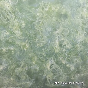 녹색 Alabaster 장 인공적인 녹색 벽면 Transtones 가짜 대리석 인공적인 돌 석판 4 년 ATH & UPR 6mm - 20mm - Product Image 6