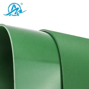 Resistente all'usura verde in pvc a buon mercato piatto nastro trasportatore con il modello del diamante fondo - Product Image 5