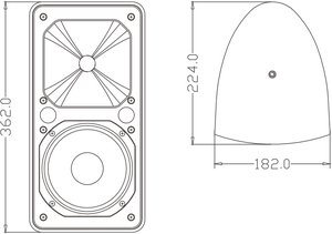 6 "haut-parleur imperméable d'installation avec le <span class=keywords><strong>transformateur</strong></span> 100V, IP46 - Product Image 5