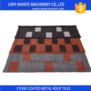 WANTE color de <span class=keywords><strong>la</strong></span> mezcla de metal azulejo teja plana, precio más bajo para baldosas de piedra de techo  - Product Image 6