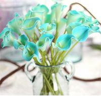 Lys Calla à Effet Réel en Gros – Mini Fleurs Artificielles en PU pour Décoration Intérieure – Noël, Nouvel An, Halloween Gratuits