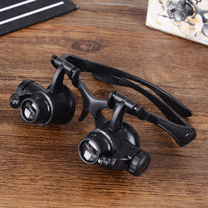 Loupe casque LED zoom loupe, pour bijoutier, haute puissance avec lumière LED - Product Image 3