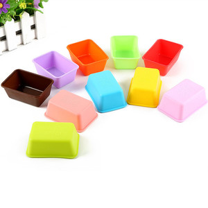 BPA Free Food Grade Small Rectangle Silicon <strong>Cupcake</strong> <strong>Mold</strong> Reusable Mini <strong>Silicone</strong> Loaf Baking Pan Bake <strong>Mold</strong> - Product Image 1