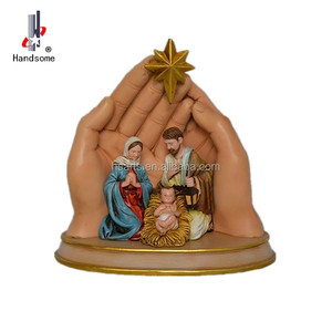 Artesanía de resina de <span class=keywords><strong>la</strong></span> Última <span class=keywords><strong>Cena</strong></span> de <span class=keywords><strong>La</strong></span> Sagrada Familia de 16,5 pulgadas para decoración navideña del hogar - Product Image 4