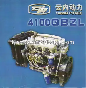 YUNNEI Điện 490QZL Diesel Động Cơ Lắp Ráp