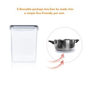 5.2L Bộ 4 Cấp Thực Phẩm Nhựa Lớn Ngũ Cốc Lưu Trữ <span class=keywords><strong>Container</strong></span> Kín Thực Phẩm Khô Lưu Trữ <span class=keywords><strong>Container</strong></span> - Product Image 5