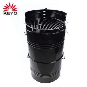 <span class=keywords><strong>Barbecue</strong></span> <span class=keywords><strong>fumoir</strong></span> à charbon de bois multifonctionnel de 20 pouces en forme de baril pour l'extérieur - Product Image 2