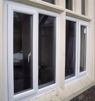 Fabricant de fenêtres et de portes Fenêtres fixes en PVC / UPVC à triple vitrage bon marché de style français