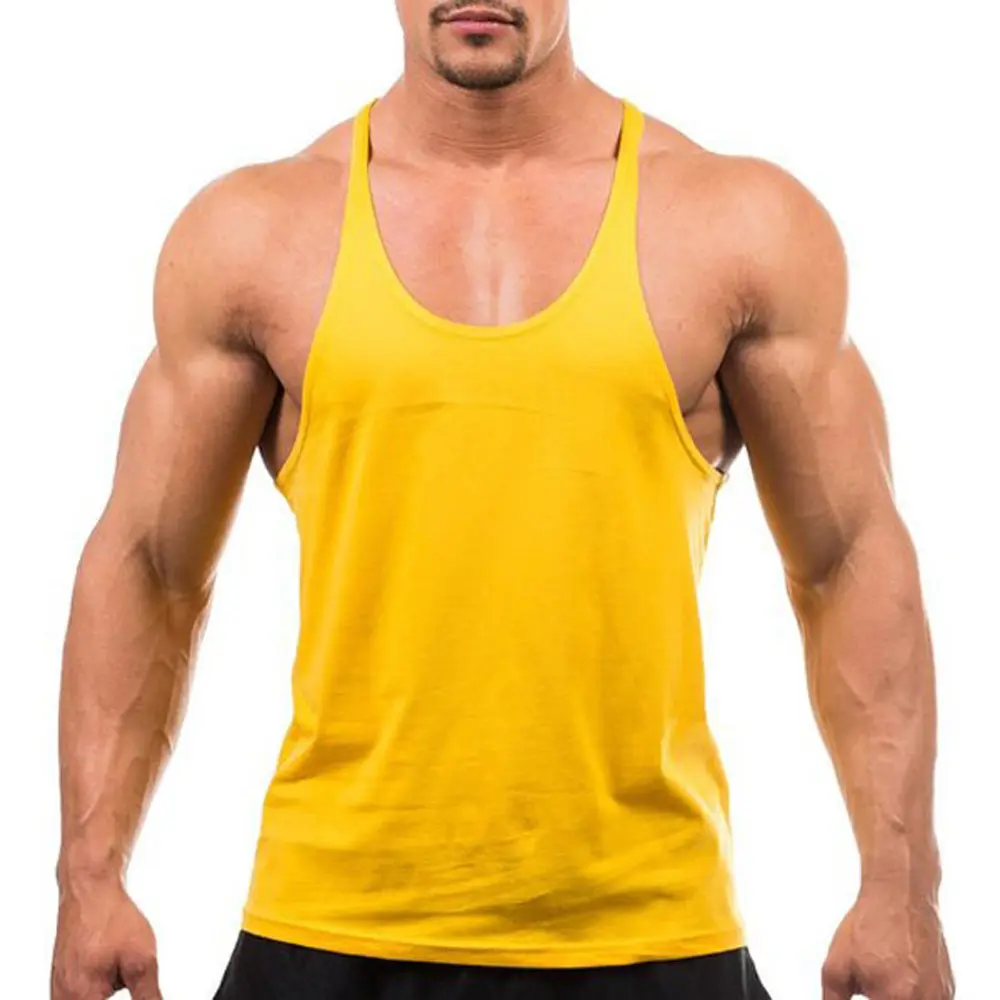Camisa sem mangas para ginástica e musculação, camisa masculina pequena com 100 algodão para treino, ginástica e musculação, atacado de canto