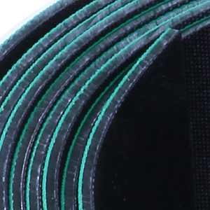 Sabuk datar antistatik elastis 1.5mm hijau/hitam digunakan pada mesin tekstil - Product Image 3