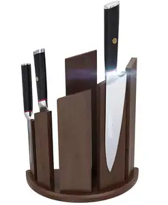 מגנטי סכין מחזיק מעמד סיטונאי ידידותית לסביבה במבוק טבעי במבוק צבע בלוקים & רול שקיות לכווץ לעטוף קיימא 500pcs