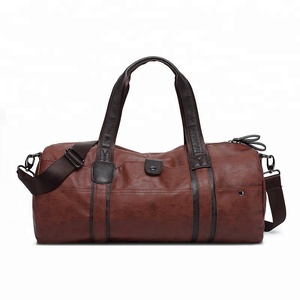 Crazy horse pu hombres bolsa de lona Hombre bolsas de viaje bolsa de lona de cuero - Product Image 1
