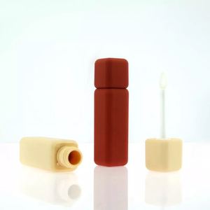 Nhựa Fancy Quảng Trường Lipgloss Ống/Màu Xanh Lá Cây Màu Vàng Matt Cao Su Sơn Lipgloss Ống Rỗng Mỹ Phẩm Tùy Chỉnh Son Môi <span class=keywords><strong>Container</strong></span> - Product Image 4