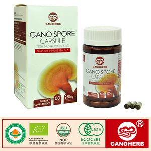 Campione gratuito Biologico Diplomato Guscio Rotto <span class=keywords><strong>Ganoderma</strong></span> Lucidum/fungo reishi Spore Polvere <span class=keywords><strong>Capsule</strong></span> - Product Image 1