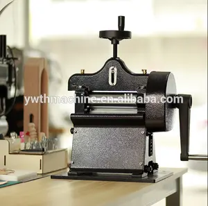 Divisor manual de couro com design alemão, máquina de desbaste artesanal com pedra vegetal cinto de couro