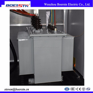 Transformateur de distribution d'énergie Boerstn S11 triphasé 15/0,4 kV, transformateur toroïdal, montage sur poteau extérieur, transformateur abaisseur-élévateur 15 kV - Product Image 6