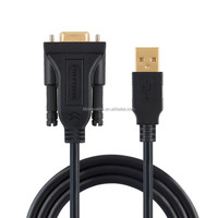 Adaptateur de câble USB 2.0 vers RS-232 RS232 DB9 femelle série 9 broches avec pilotes téléchargeables pour Windows 10 XP 7