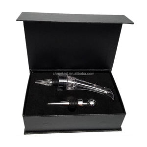 <span class=keywords><strong>Carafe</strong></span> et verseuse de vin de qualité supérieure, pour vin instantané, boîte magnétique noire, parfaite, cadeau, aérateur - Product Image 1