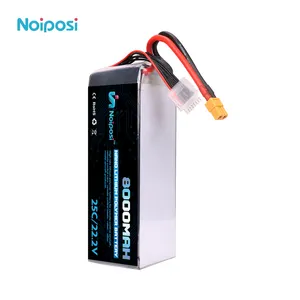 Piante agricole Protezione UAV Drone Batteria Lipo 22.2 V 8000 mAh con 2 S 3 S 4 S 5 S 6 S