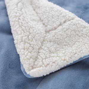 Thoải mái mềm hai lớp sang trọng Sherpa fleecethrow chăn cho giường nhà đi văng du lịch ngoài trời sử dụng - Product Image 2