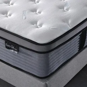 Colchón de alta calidad Tamaño Queen Tejido de punto Hotel Pocket Spring Bed Colchón Fábrica - Product Image 4