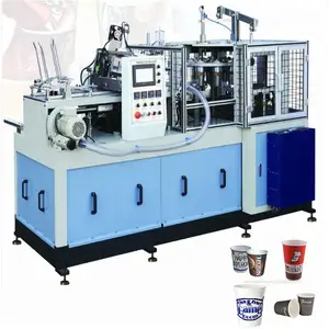 Machine de fabrication de gobelets en papier jetables semi-automatiques de qualité garantie en Inde
