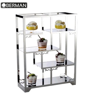 Thương Mại Mới Thiết Bị Nhà Bếp Chất Lượng Cao 3 <span class=keywords><strong>Tier</strong></span> Phục Vụ Thực Phẩm <span class=keywords><strong>Buffet</strong></span> Hiển Thị Bánh Đứng Cho Tiệc Cưới - Product Image 6