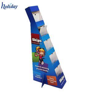 Promocional supermercado de alta calidad personalizado estante de exhibición de libros, libro de cartón soporte de exhibición - Product Image 3