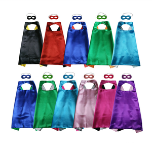 Halloween Christmas Hero <strong>Cape</strong> Children Halloween Set of <strong>Superhero</strong> Silk <strong>Cape</strong> - Product Image 2