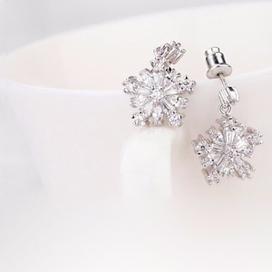 Teemi 2015 <span class=keywords><strong>las</strong></span> mujeres de moda de la versión coreana de la nueva manera caliente Accesorios de diseño copo de nieve pendientes c - Product Image 5