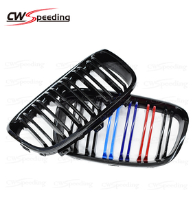 M COLORE NERO LUCIDO MATERIALE ABS PARAURTI ANTERIORE GRIGLIA della GRIGLIA ANTERIORE PER 2011-2015 BMW 1 SERIE F20 - Product Image 1