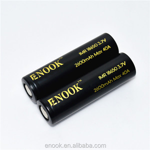 قابلة للشحن بطارية ليثيوم المنغنيز enook battrey 18650 2600 مللي أمبير <span class=keywords><strong>3</strong></span>.7 فولت 20a مع بأسعار تنافسية - Product Image 1