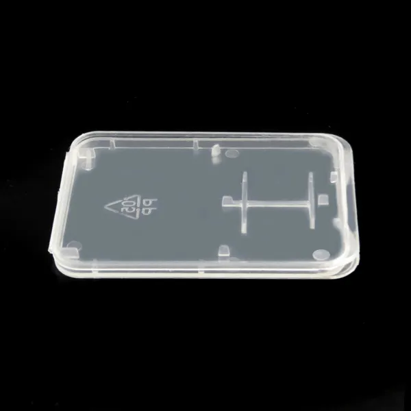 High Quality 2 in 1 Protective Transparent Plastic Memory Card Holder Box