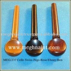 หมุดยึดเชลโลสวิส ทำจากไม้มะเกลือ ไม้โรสวูด และไม้บ็อกซ์วูด - Product Image 1