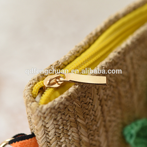 Comercio al por mayor de dama de la moda de paja bolsa de embrague - Product Image 6