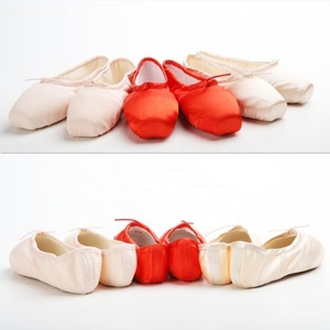 Bestdance Femmes Ballet Chaussures Satin Supérieur Avec Ruban Chaussures Toile BalletToe Chaussures - Product Image 2