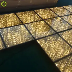 2018 novo 3d ilusões ópticas led espelho piso de dança led