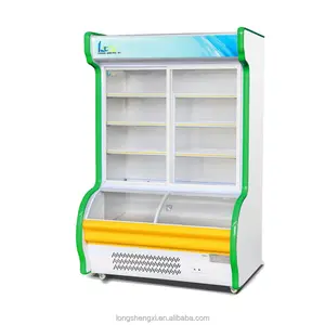 Commercial refrigerator meat fruit vegetable using display fridge/cooler display