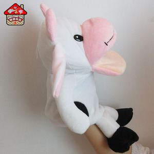 Custom Zingen Handpop Knuffel Speelgoed Koe/Hond/Kikker Met Grote Grappige Mond Voor Hand Buikspreker/baby Speelgoed Aceptable 20Cm - Product Image 6