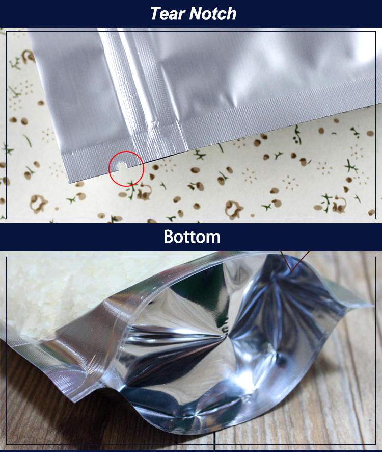 Custom Printed Zip lockk Handle Bags, Stand Up Pouch with Clear Window, Rotisserie Fried Chicken Packing