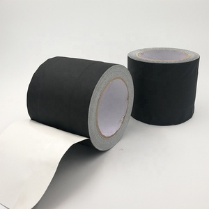 Échantillon gratuit de tissu de vinyle noir à haute adhérence <span class=keywords><strong>sans</strong></span> résidu de résine de caoutchouc durci ruban de tunnel gaffer de chemin de câble <span class=keywords><strong>enduit</strong></span> de zone - Product Image 3