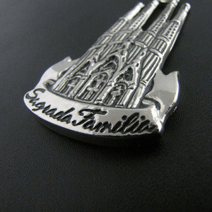 Llavero de Metal de Aleación de Zinc con Diseño de Edificio Antiguo de <span class=keywords><strong>Barcelona</strong></span>, Venta al por Mayor - Product Image 4