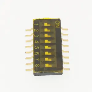 HDS08TR 8 position 16 pin recessed smd micro half pitch dip switch