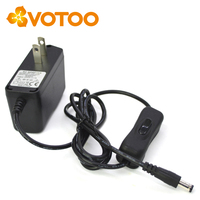 Adaptador de Corriente de Pared VOTOO de Fábrica, 12W 12V 1A, con Interruptor de Encendido/Apagado, Certificación DOE VI CE UKCA, Enchufe Multi DC, Fabricante OEM