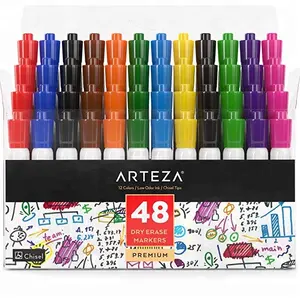 48 Pcs Niet Giftige Inkt Whiteboard Marker Set, Droge Wissen Marker Expo Merk