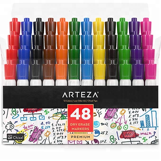 Classroom Must Haves Dry Erase Markers, Chisel Tip White Board