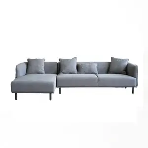 Phổ biến nhất hiện đại đi văng L Hình dạng cắt ghế sofa đồ nội thất Vải phòng khách sofa Set