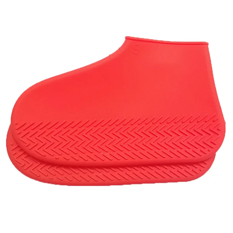 卸売ポータブル屋外靴プロテクター再利用可能なレインブーツ防水シリコン靴カバー